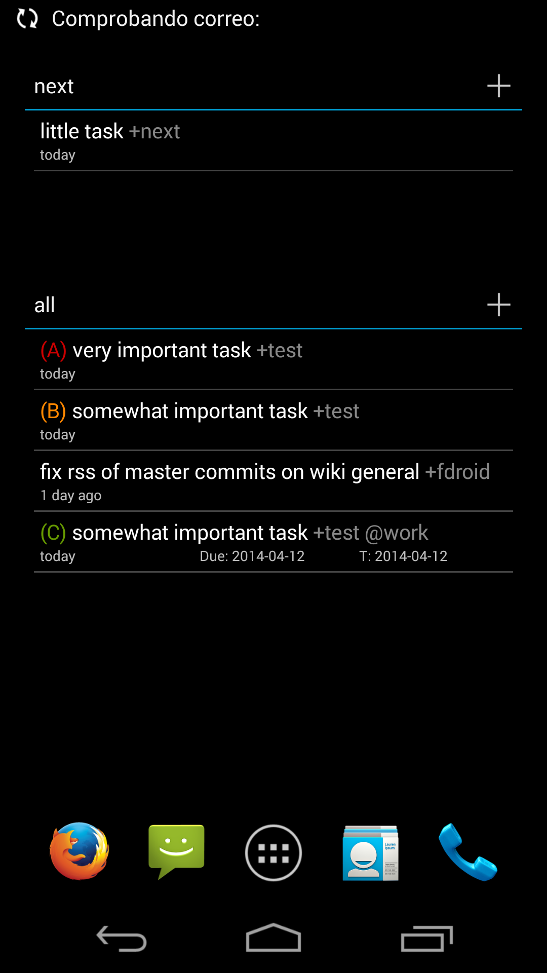 Simpletask widget